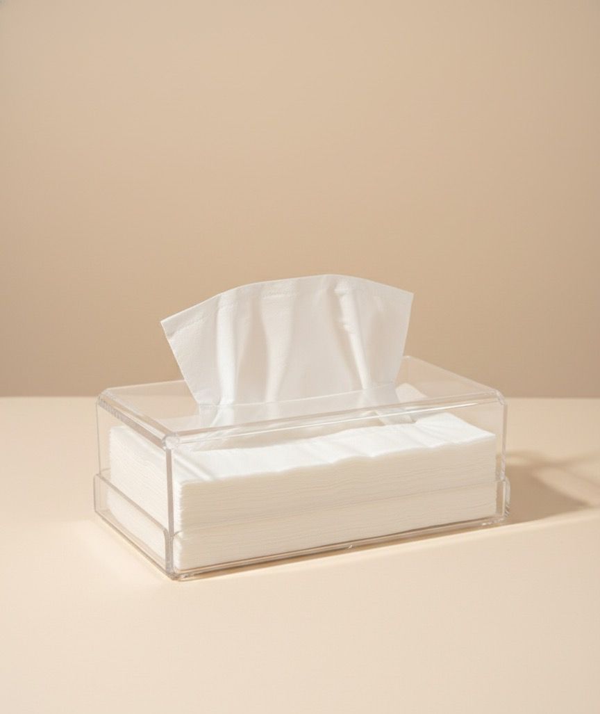 BOITE A MOUCHOIR PLEXIGLASS TRANSPARENTE GM REC