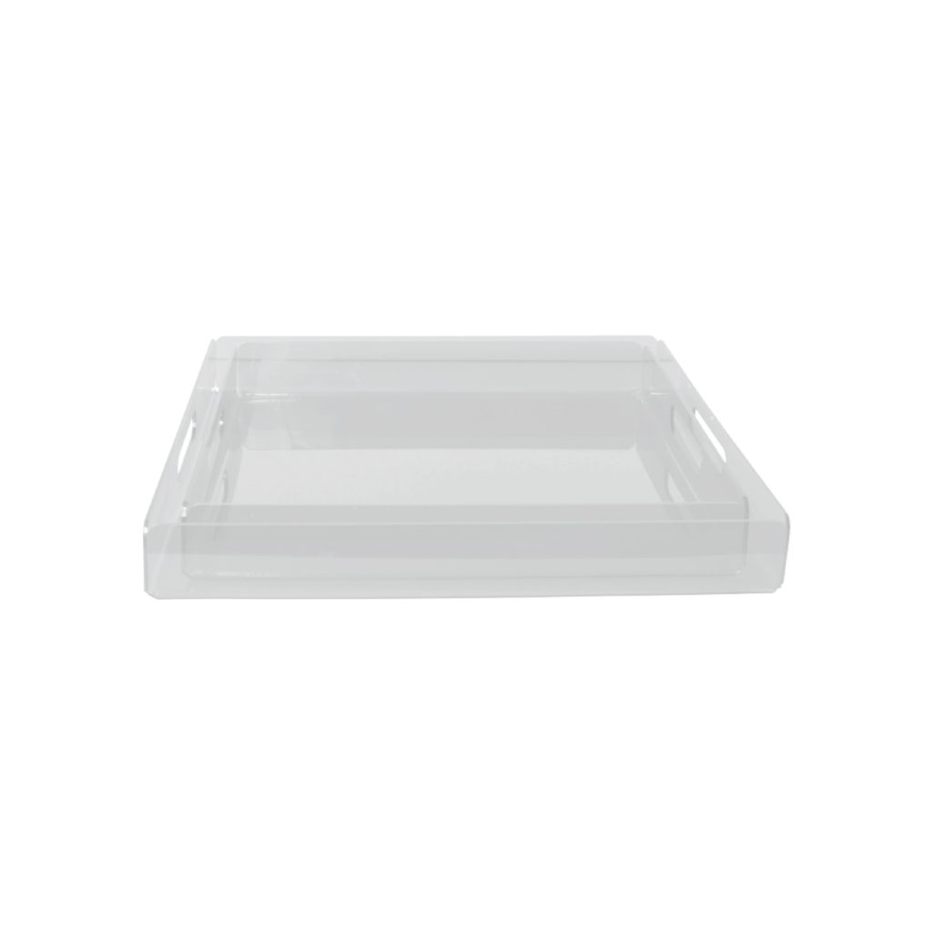 Plateaux Rectangle Transparent 43X33 CM en plexiglass