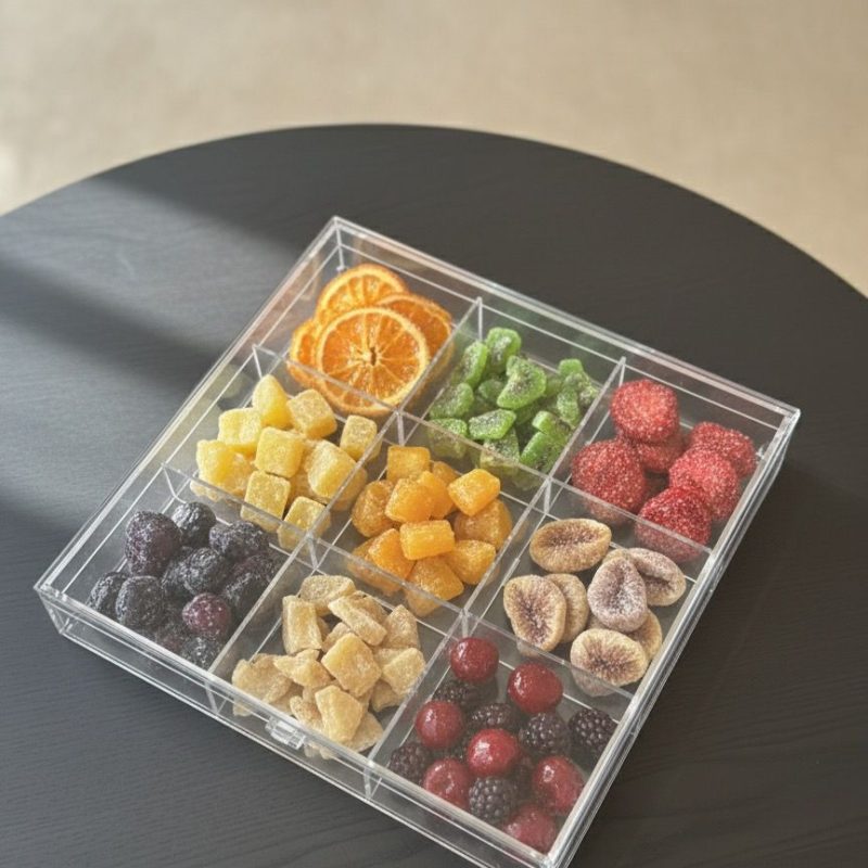 BOITE 9 COMPARTIMENTS TRANSPARENTE PM