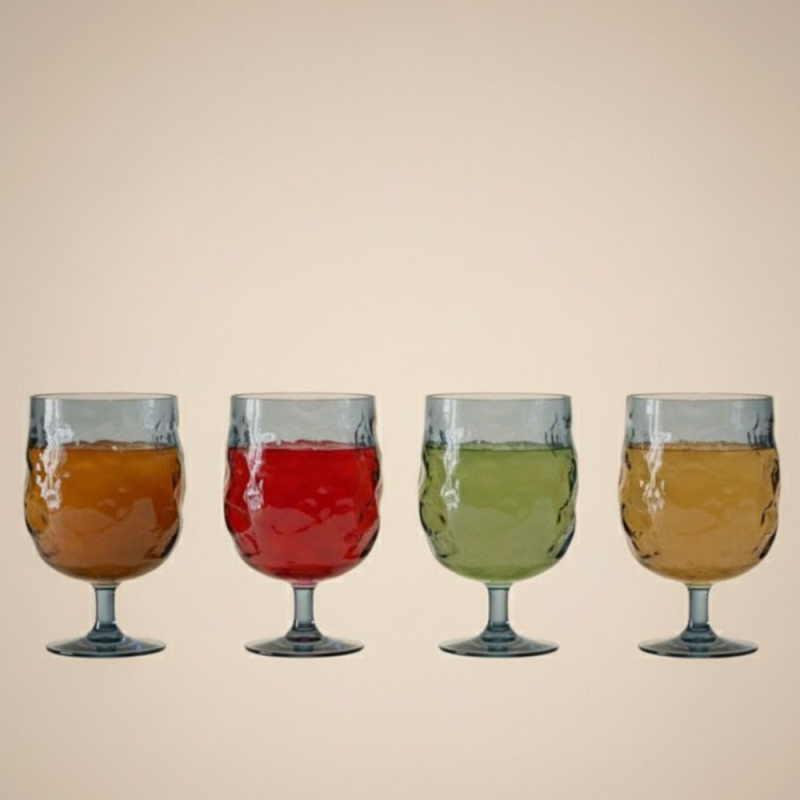 4 VERRES PIED BALLON DB