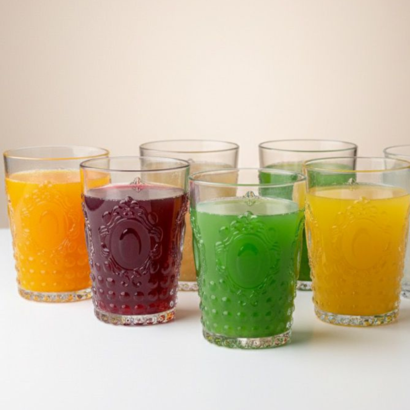 6 VERRES BAROQUE BAS 420 CL