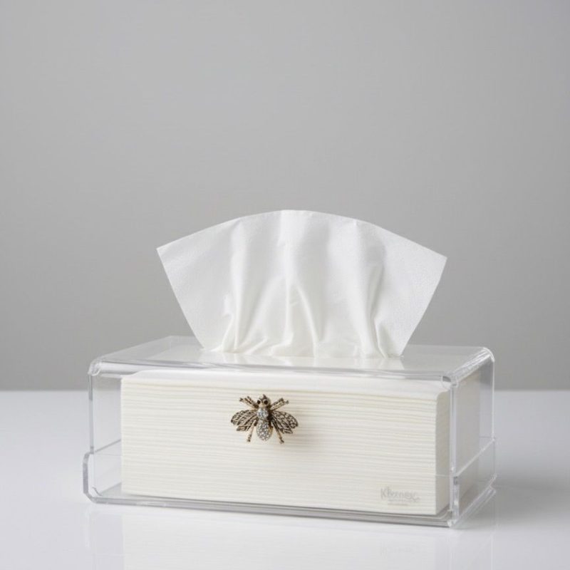 BOITE A MOUCHOIR PLEXIGLASS VINTAGE 1