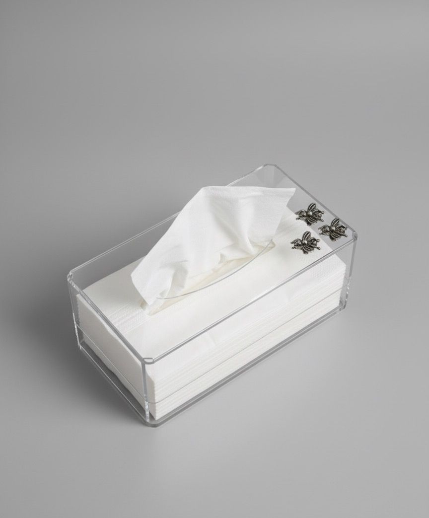 BOITE A MOUCHOIR PLEXIGLASS VINTAGE 4 – Image 2