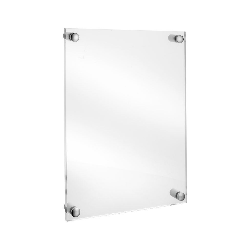 PORTE AFFICHE MURAL EN PLEXIGLASS