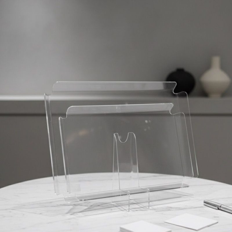 PLATEAUX SUMMER DUO TRANSPARENTE EN PLEXIGLASS 38X26cm+30X20cm