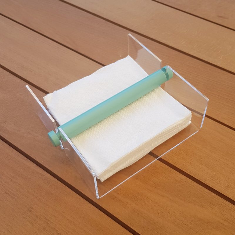 Porte serviette avec cale Vert eau