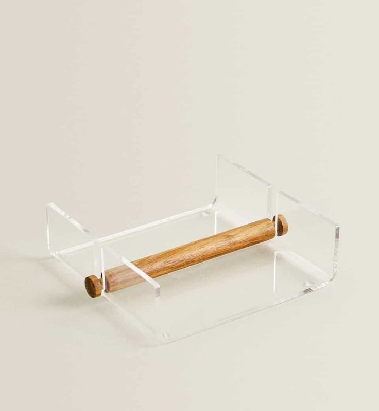 Porte serviette avec cale en bois