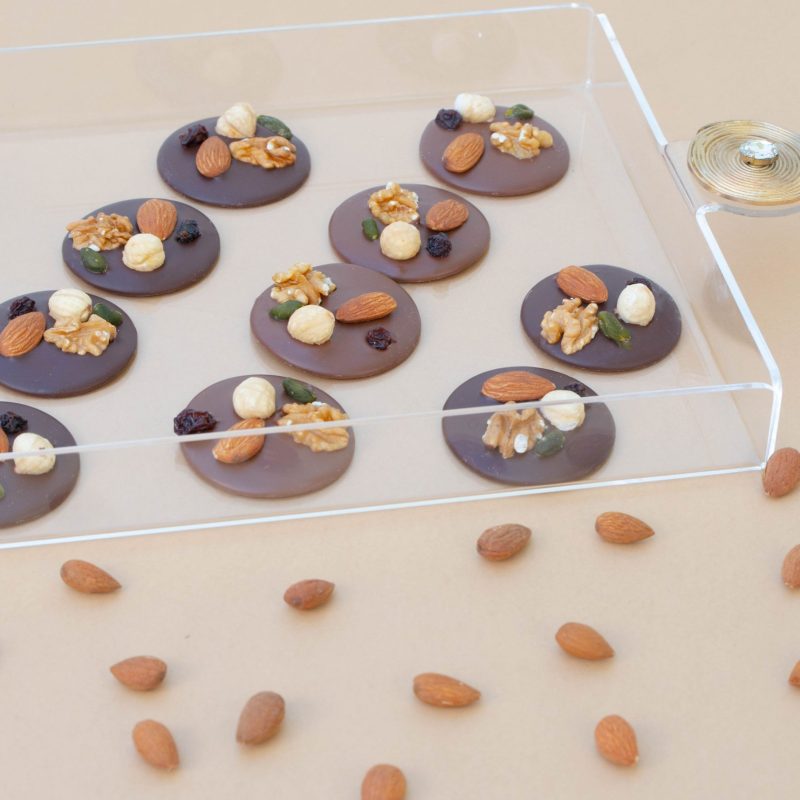 Plateaux Cuivre en plexiglass White GM