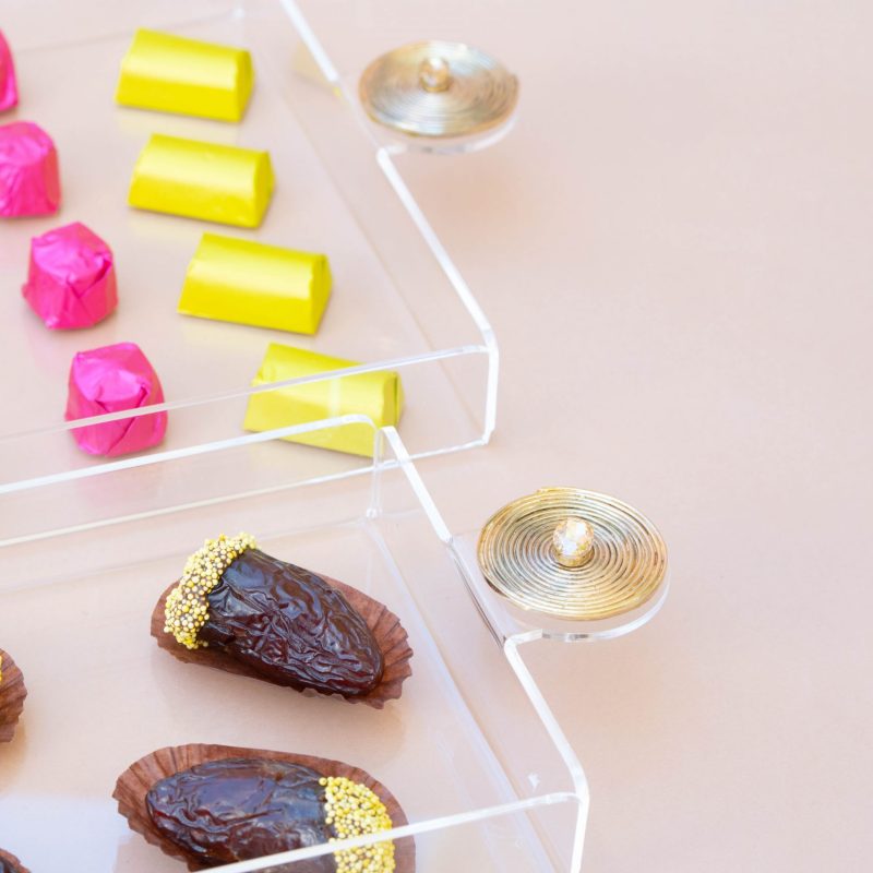 Plateaux Cuivre en plexiglass Citrine PM