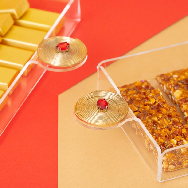 Plateaux Cuivre en plexiglass RUBY PM