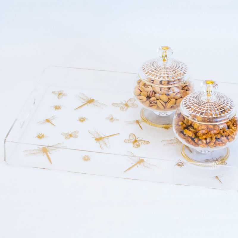 Plateaux Libellule en plexiglass PM