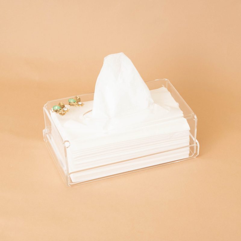BOITE A MOUCHOIR PLEXIGLASS HAUTE COUTURE AMAZONE