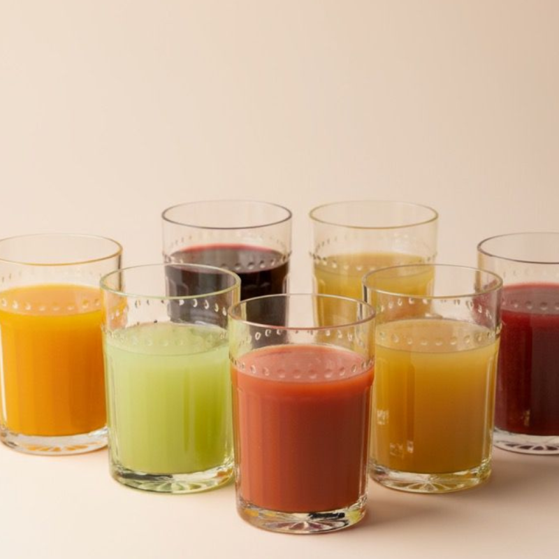 6 VERRES BAS TURQOUISE