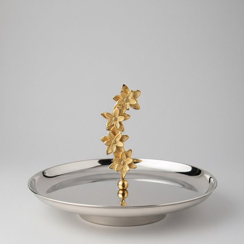 Présentoir à Un Niveau en Inox Poli