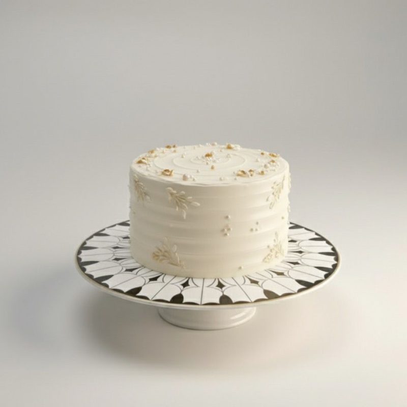 plat à gâteau sur pied HANY