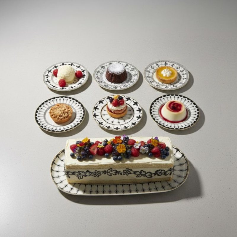 Service á Gâteau et de Dessert Thème HANY