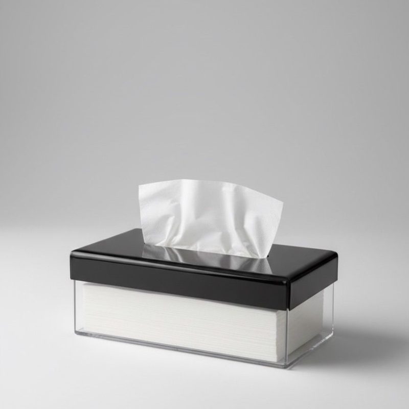 BOITE A MOUCHOIR PLEXIGLASS DBX NOIR