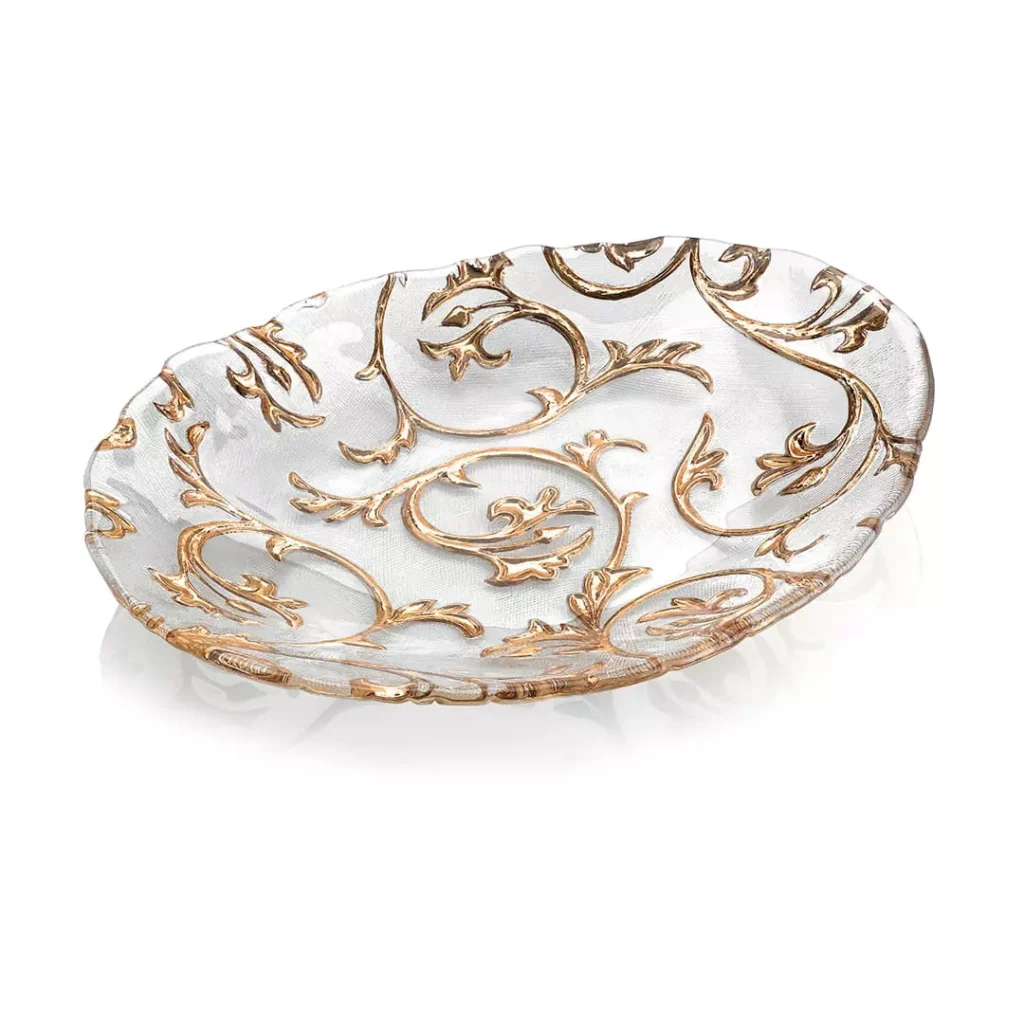 PLAT OVALE EN VERRE BISANZO IVV – Image 2