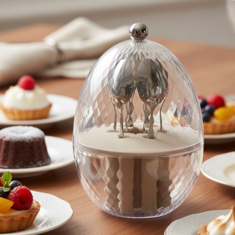 OEUF MINI 6 CUILLERE INOX