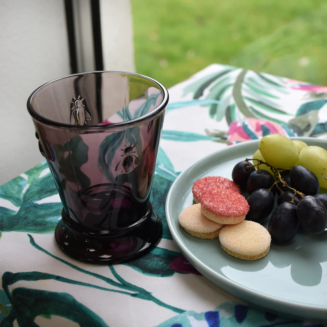 6 GOBELET ABEILLE AUBERGINE