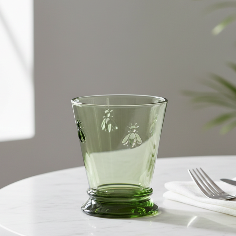 6 GOBELET ABEILLE VERT OLIVE